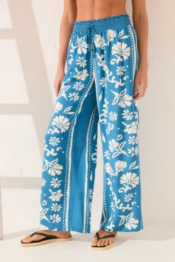 Women'secret Pantalón largo viscosa sello
