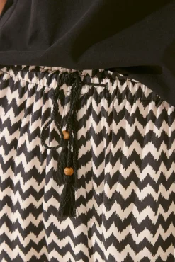 Women'secret Pantalón largo viscosa estampado ikat