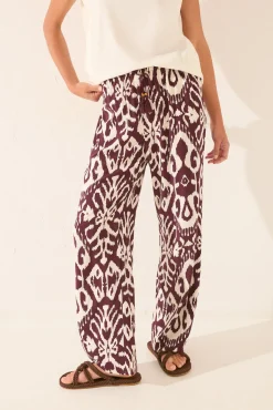 Women'secret Pantalón largo viscosa estampado flores