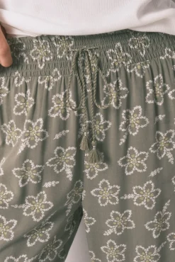 Women'secret Pantalón largo viscosa flores
