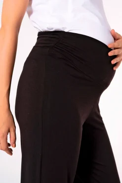 Ohma! Pantalón premamá ancho de punto básico