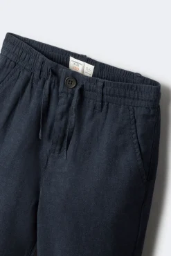 Crianças Springfield Kids Pantalon chino lino niño