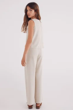 Crianças Springfield Kids Pantalon lino niña