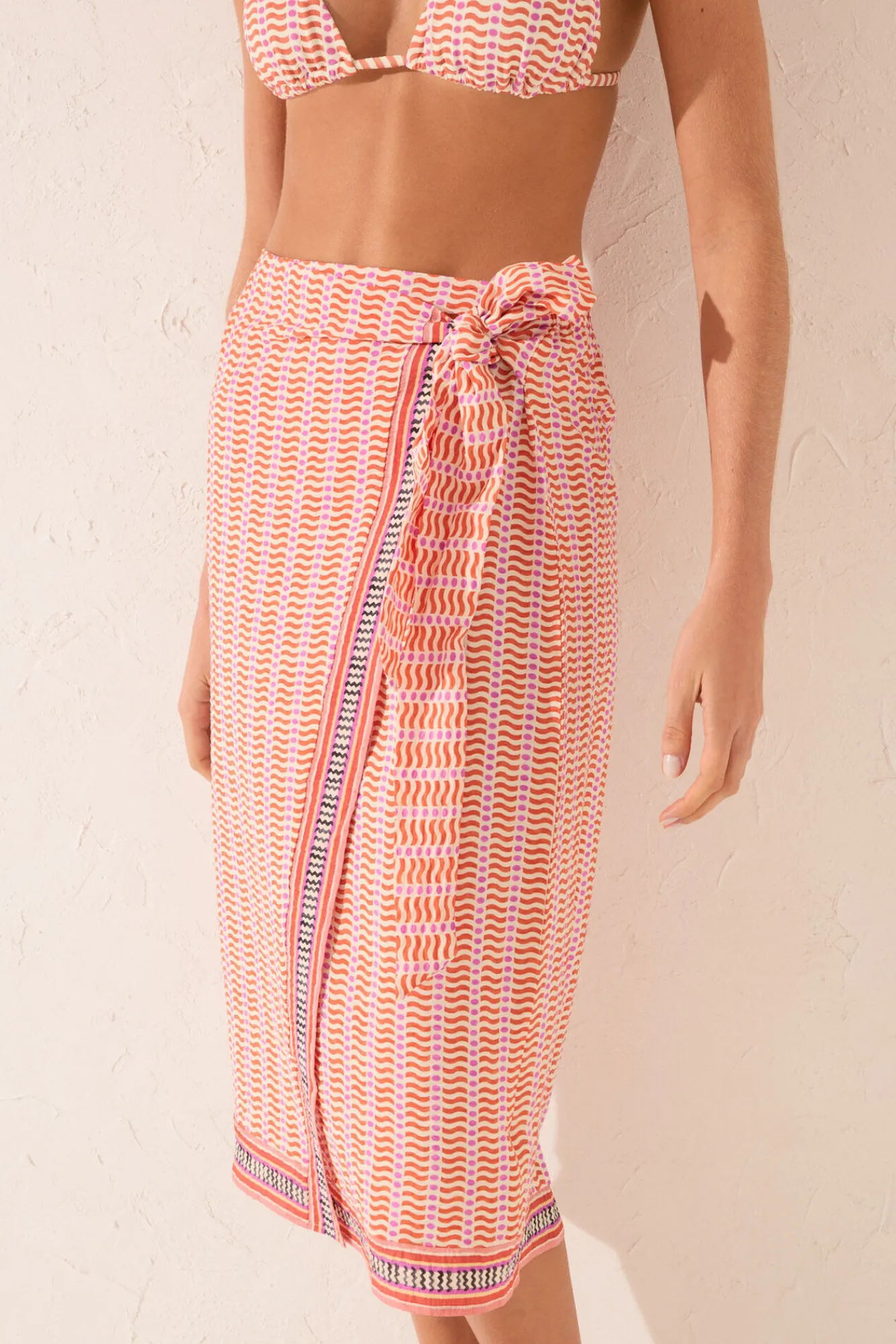 Women'secret Pareo midi geométrico