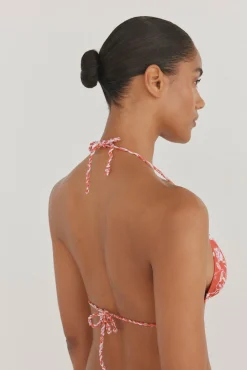 Pedro del Hierro Parte superior bikini triangular estampada