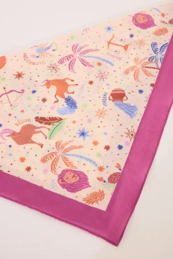 Women'secret Pañuelo print dibujos lila
