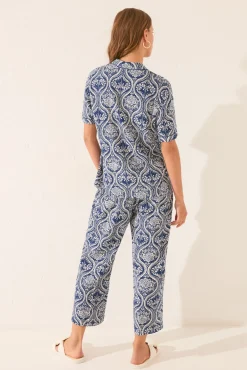 Women'secret Pijama camisero Capri allover