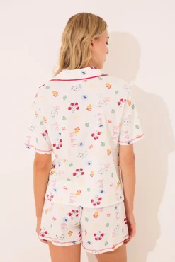 Women'secret Pijama camisero corto 100% algodón Moomin
