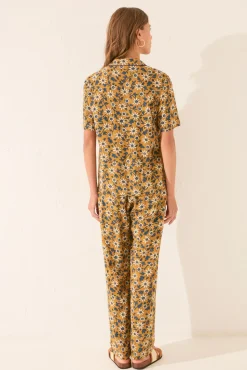 Women'secret Pijama camisero floral