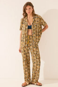 Women'secret Pijama camisero floral