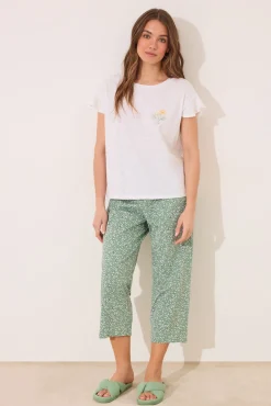 Women'secret Pijama Capri 100% algodón