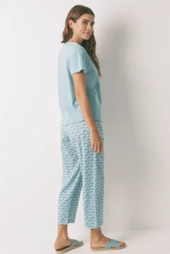 Women'secret Pijama Capri 100% algodón Sebastián