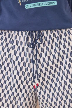 Women'secret Pijama corto 100% algodón geométrico Snoopy