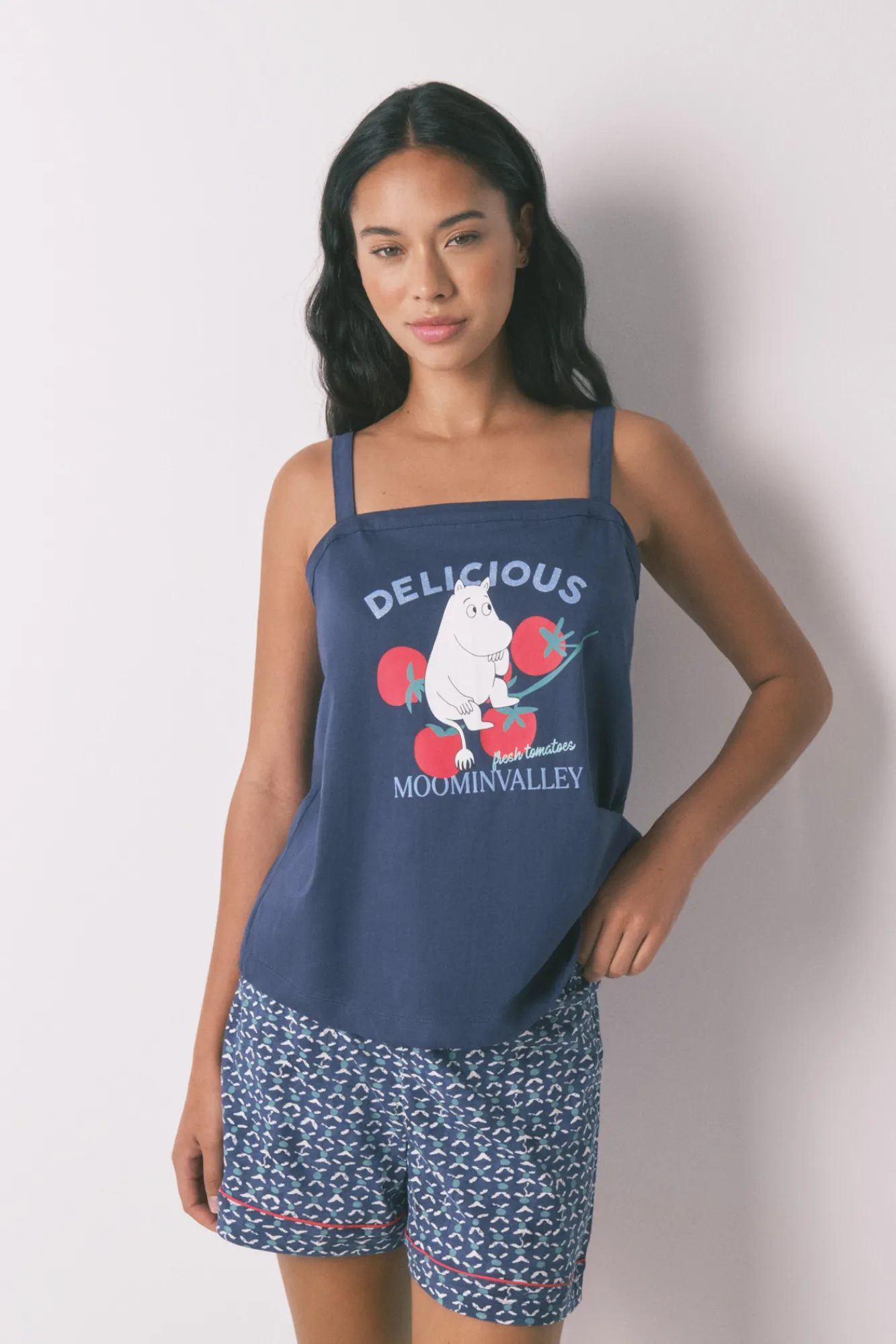 Women'secret Pijama corto 100% algodón Moomin