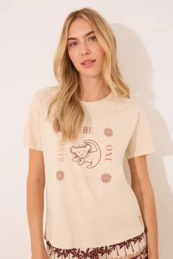 Women'secret Pijama corto 100% algodón print El Rey León