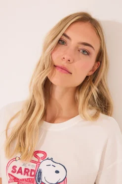 Women'secret Pijama corto 100% algodón Snoopy rojo