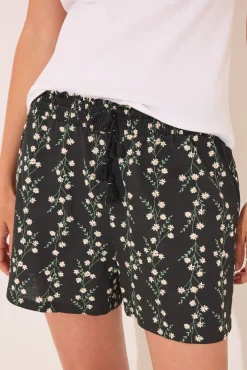Women'secret Pijama corto algodón canalé