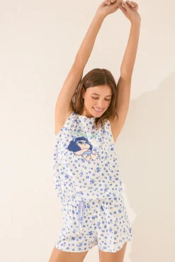 Women'secret Pijama corto floral Mafalda