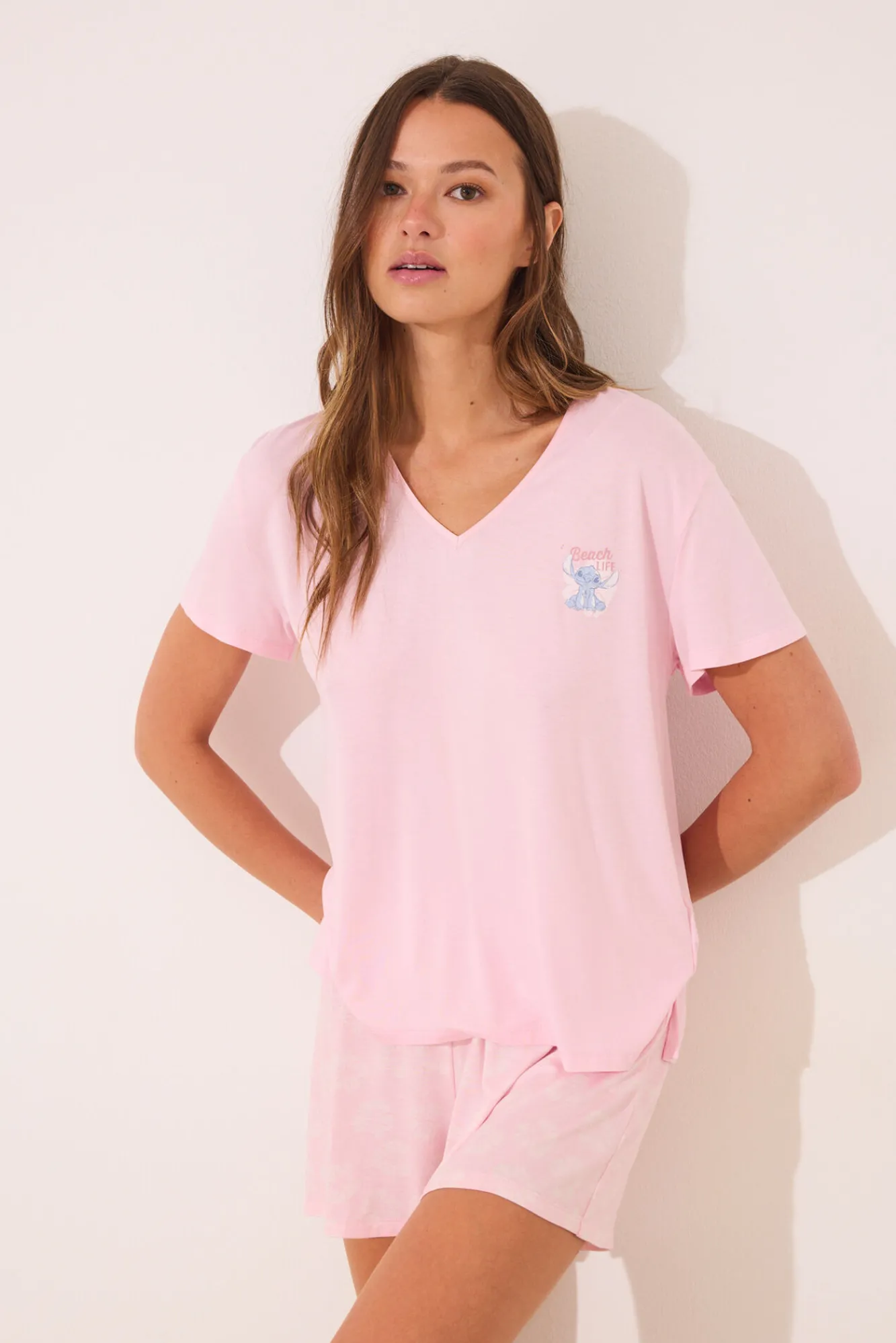 Women'secret Pijama corto Lilo y Stitch