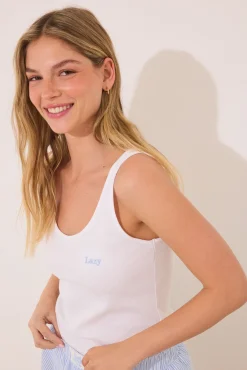 Women'secret Pijama corto tirantes algodón rayas