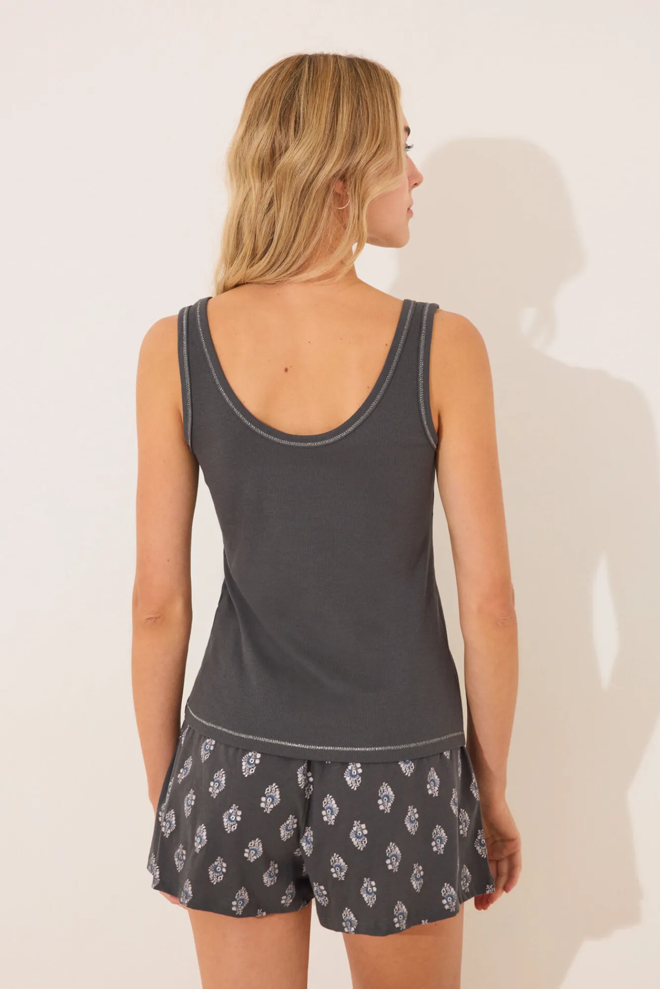 Women'secret Pijama corto tirantes algodón paisley