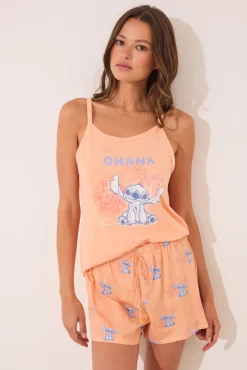 Women'secret Pijama corto tirantes Lilo & Stitch