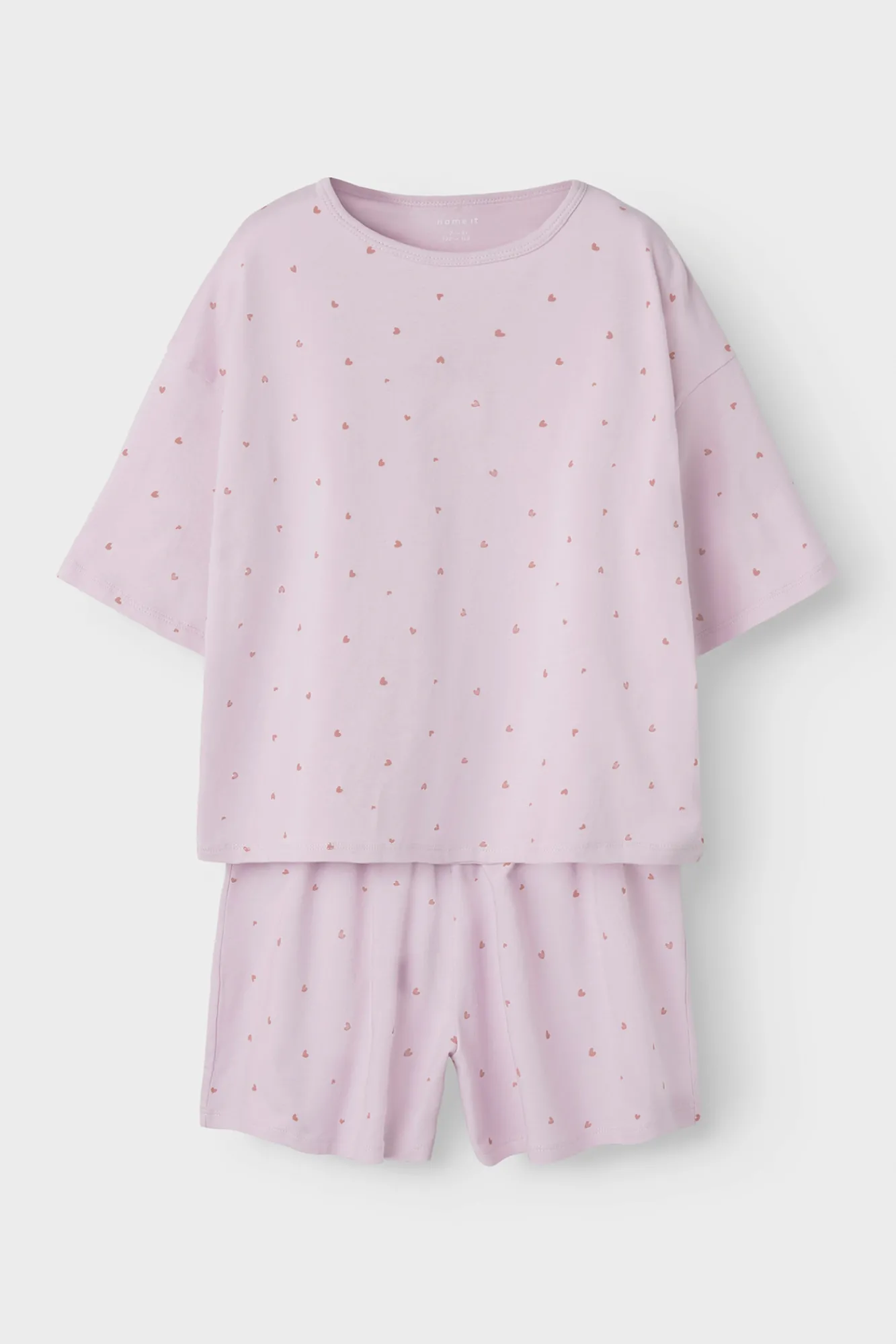 Crianças Name it Pijama de manga corta print corazones