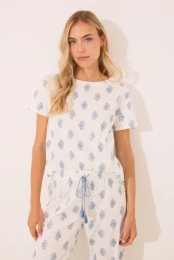 Women'secret Pijama largo 100% algodón paisley
