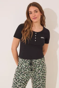 Women'secret Pijama largo algodón canalé