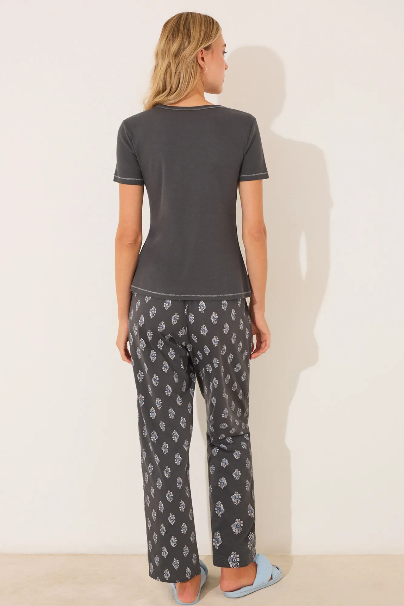 Women'secret Pijama largo algodón paisley