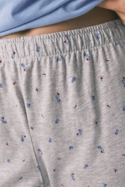 Women'secret Pijama largo algodón Snoopy azul