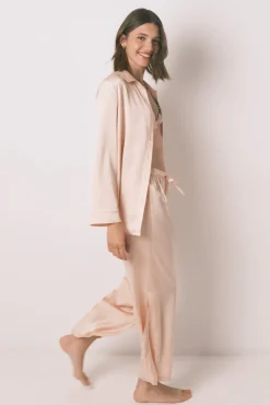 Women'secret Pijama largo strass satén