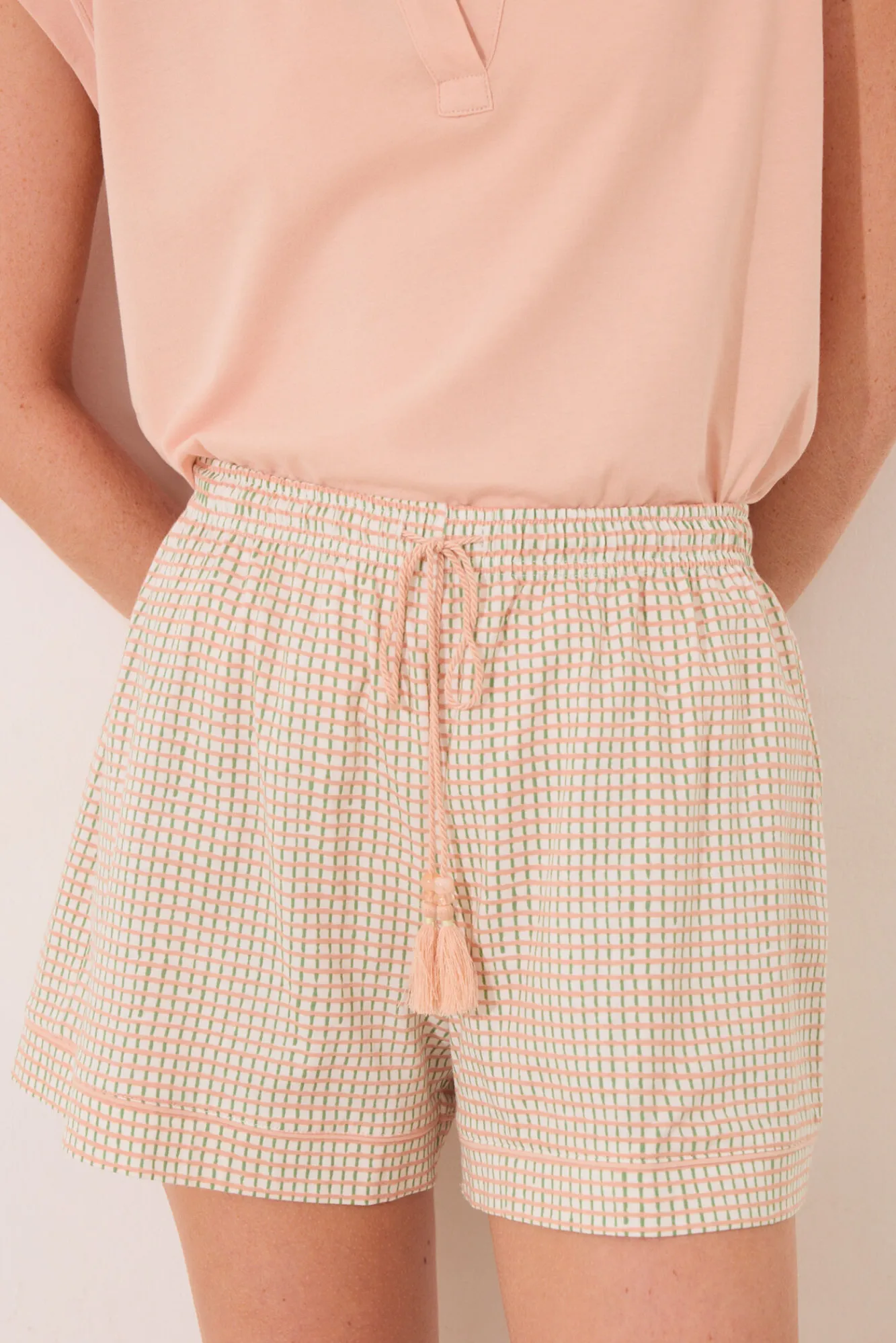 Women'secret Pijama manga corta algodón cuadros