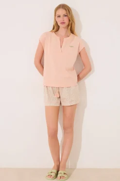 Women'secret Pijama manga corta algodón cuadros