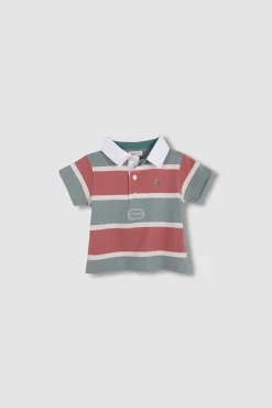 Crianças Gocco Polo de rayas tricolor