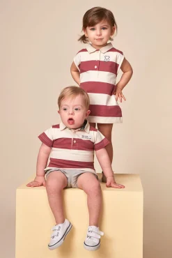 Crianças Gocco Polo estampado golf rosa