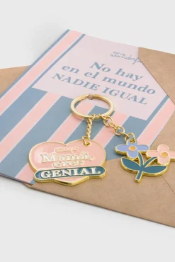 Mr. Wonderful Postal con llavero madre
