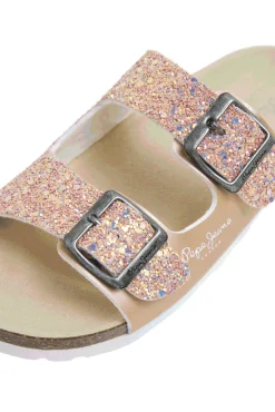 Crianças Pepe Jeans Sandalias Con Detalles Glitter