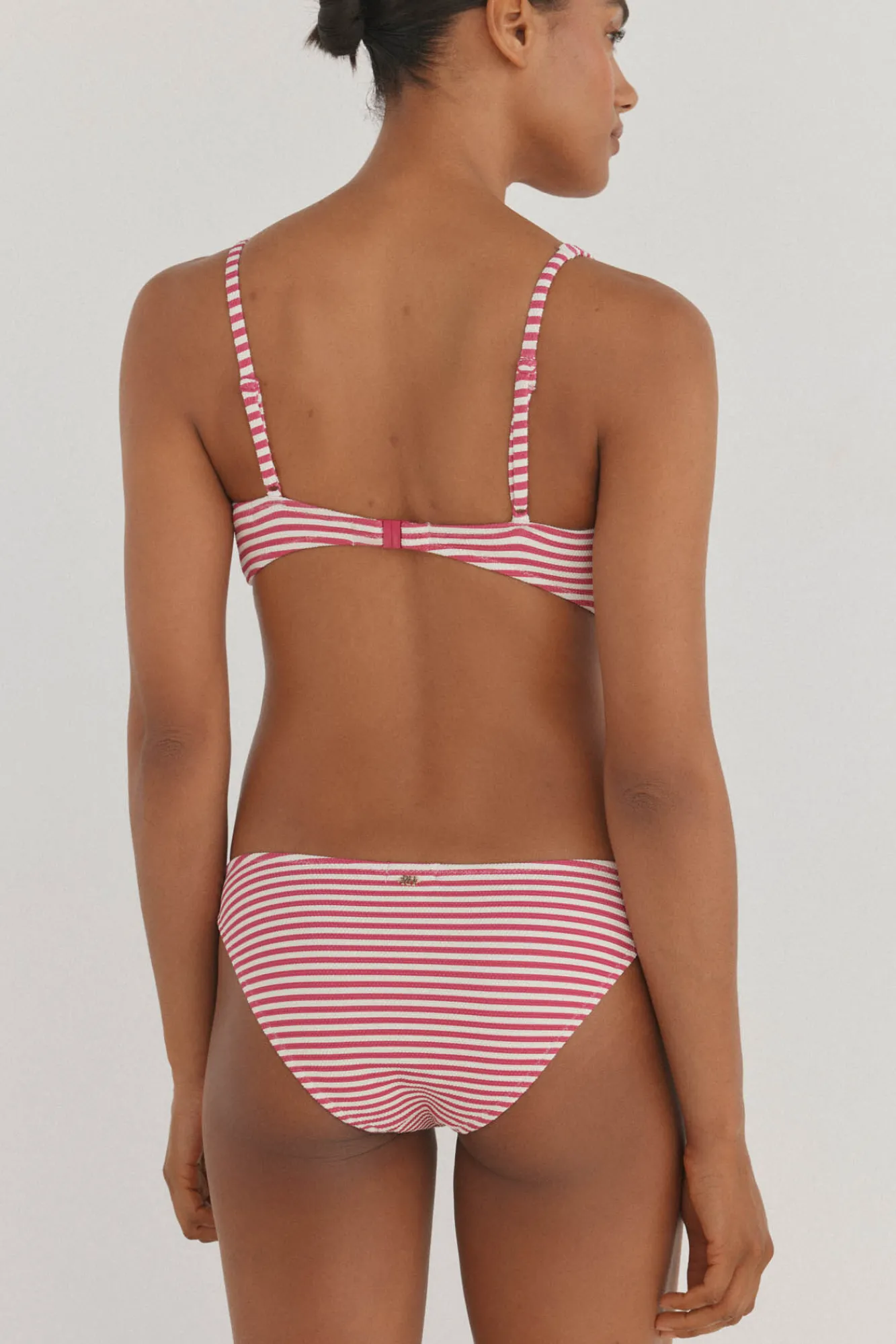 Pedro del Hierro Set bikini braga clásica y top balconette piqué