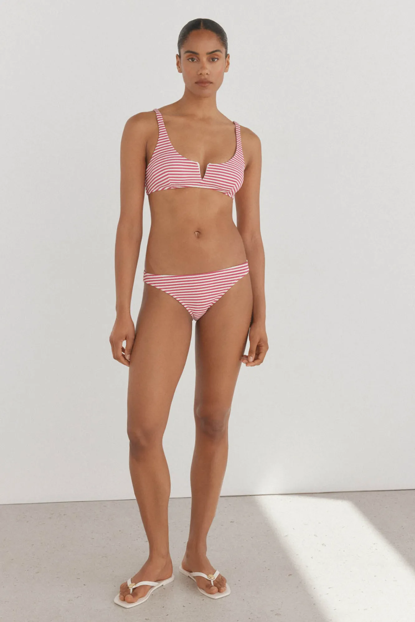 Pedro del Hierro Set bikini braga clásica y top balconette piqué