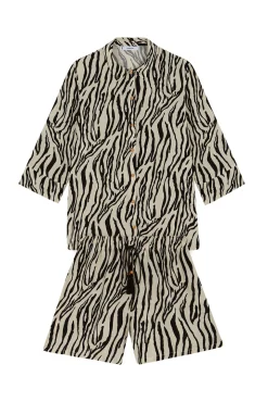 Women'secret Set camisa y pantalón corto cebra