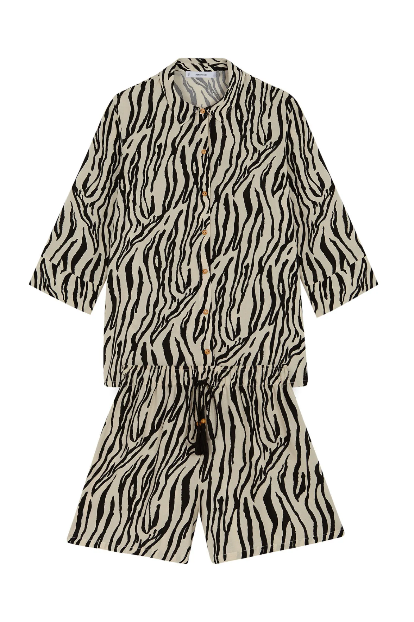Women'secret Set camisa y pantalón corto cebra