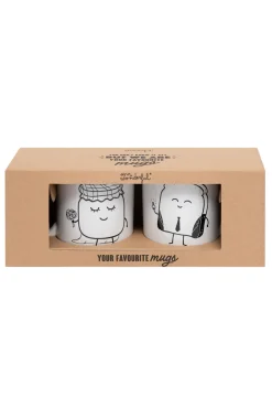 Mr. Wonderful Set de 2 tazas Iconic - Juntos es mejor