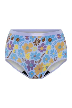 Modibodi SmileyWorld® Braga Menstrual Alta Bambú Flujo Moderado Blue