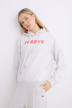 HI&BYE Sudadera capucha felpa algodón