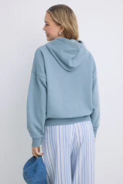 HI&BYE Sudadera capucha felpa algodón