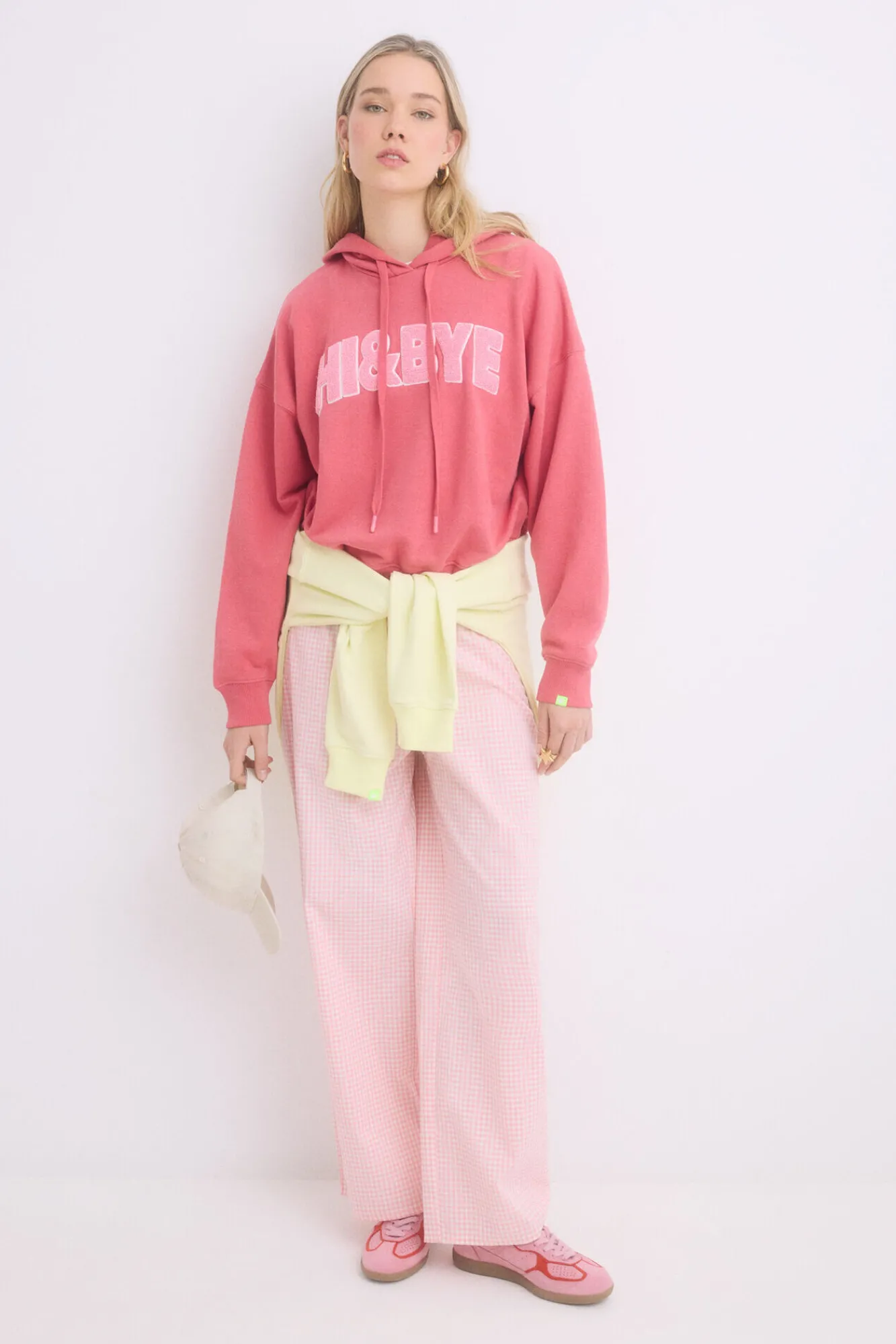 HI&BYE Sudadera capucha felpa algodón