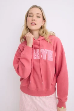 HI&BYE Sudadera capucha felpa algodón