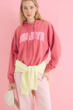 HI&BYE Sudadera capucha felpa algodón