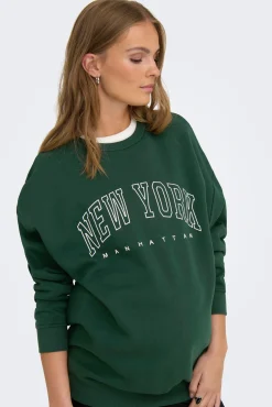 Only Maternity Sudadera maternity detalle texto frontal
